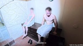 – Sauna Solo I Let Him Creampie My Ass  While His GF′s Elsewhere – cute teen anal porn – PornMood