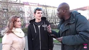 Exploring the city — they stumble upon a black man with a massive pole Views – Pornmood