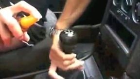 My nasty and insane girlfriend rides a gear stick in my car – Pornmood