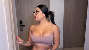 Slutty neighbor brings fake excuse — finds cock ; GF not home for NYE Views – Pornmood