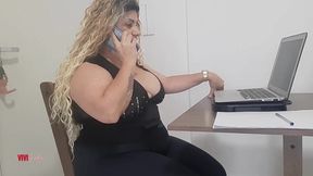 Office seduction during a web job interview – american hot mom – PornMood