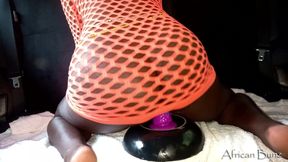 African Slut Riding Huge Dildo In The Car – american hot mom – PornMood