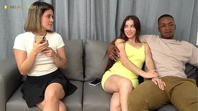 Melanie Caceres We invited my pr1m4 to join my boyfriend in a threesome – big cock  in tight pussies – Melanie Caceres & Karolin Gomez – threesome hd porn videos – PornMood