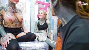 Anuskatzz Inked Lovers Big Dick Foursome Merry’s Tattooed Adventure – desi three some porn – PornMood