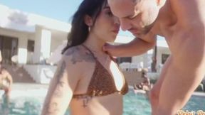 Morgan Lee Vanessa Sky —  Morgan Lee —  Braylin Bailey —  and Ari Alectra unite in a passionate foursome – desi three some porn – PornMood