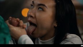An innocent 18 year old teens sushi party turns into foursome – asian teen porn movies – PornMood