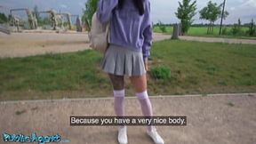 Skinny Public Agent – Stunning lean college babe collects euros for wild outdoor flashing and intense sex outside with massive dick  – public agent porn download – PornMood