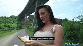 Streetside seduction as brunette agent enjoys intimate moments with big breasts – public agent porn download – PornMood