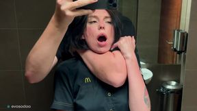 Eva Public sex in a restroom  Fucked a McDonald′s worker after spilled fanta! – Eva Soda – public agent porn download – PornMood