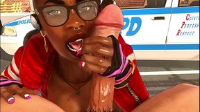 Big Ass perverted cop and big boobs ebony girl – boobs sucking porn gif – PornMood