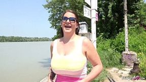 Anissa Jolie German scout with massive swinging tits talks dirty outside for cash at pickup casting – porn movies with english subtitles – PornMood