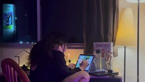 – Girlfriend Drawing Peacefully Until I Surprise Her with Hard Fuck from Behind – teen girl porn tube – PornMood