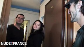 Jessyca Wilson –  Busty Rookie Enjoys Threesome Fun in Paris – teen threesome porn videos – PornMood