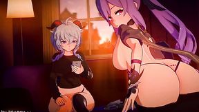 Genshin Impact 3D hentai Compilation – getting to know their Traveller better – anime hentai porn comics – PornMood