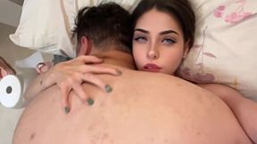 Cute Spanish girlfriend Teases Fat hunk With Massage — Helps Him Reach Orgasm – cute teen gay porn – PornMood