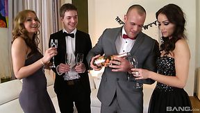 Gorgeous Abbie Cat and her slutty friend love steamy group sex sessions – group porn hard – PornMood