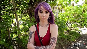 Tattooed purple haired nympho is more than ready for wild sex – hd wild porn – PornMood