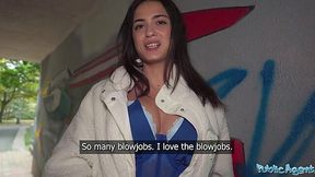 Spanish babe’s outdoor POV: Public blowjob and tight pussy pounded by big cock – public agent porn download – PornMood