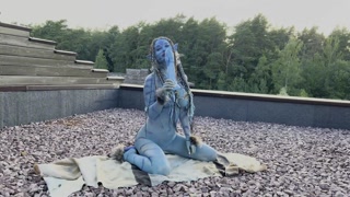 Avatar Monika Foxxx has fun with big dildos in nature – Anal-Dildo – PornMood