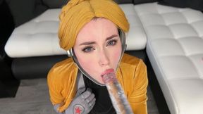 robot ballerina from atomic heart fucks pussy with big dildo & anal masturbates vibrator – anal porn download – PornMood